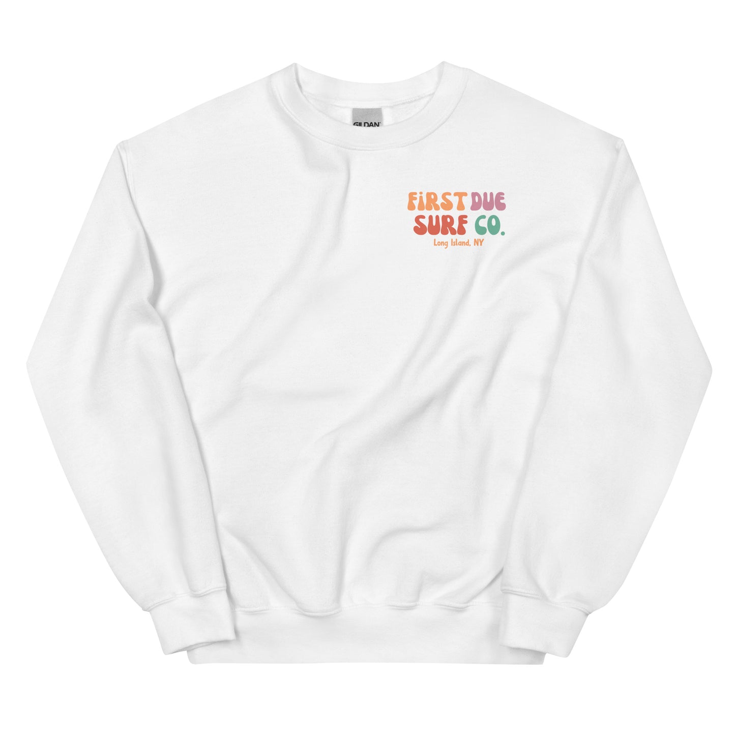 Retro Surf Pastel Pullover Sweatshirt