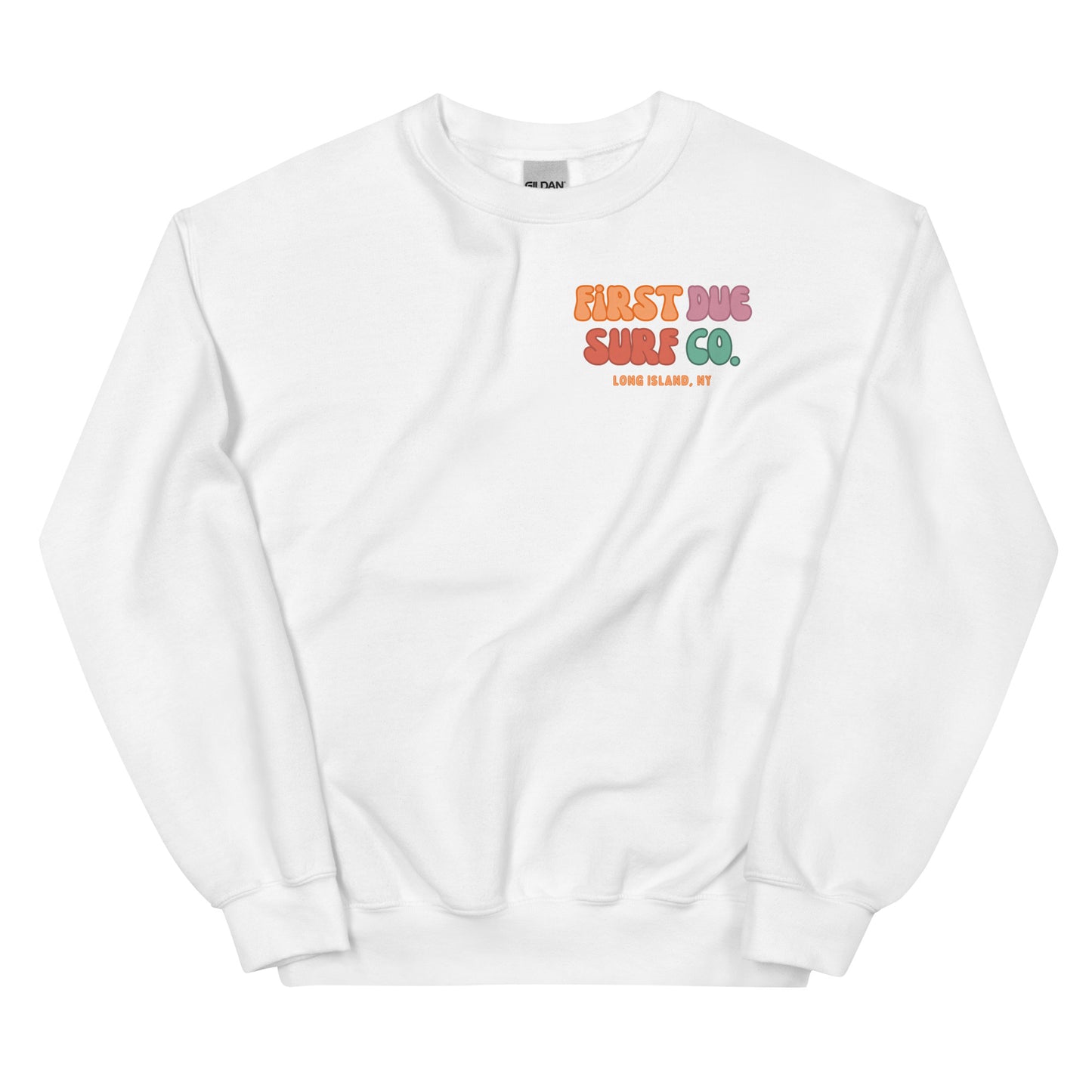 Retro Surf Pastel Pullover Sweatshirt