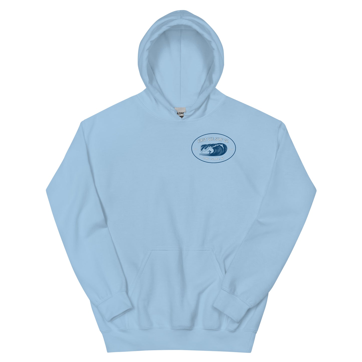 Montauk Lighthouse Hoodie - Light Blue