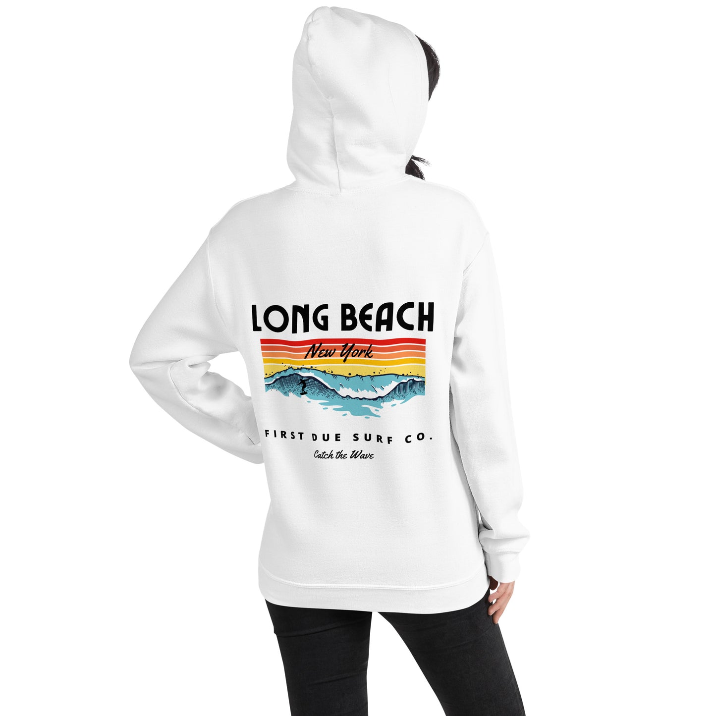 Long Beach NY  Surf Hoodie