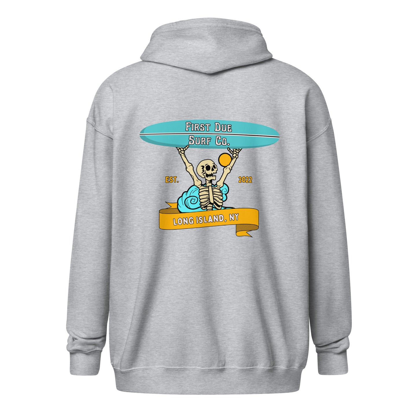 First Due Surf Co. Long Island Zip-Up Hoodie