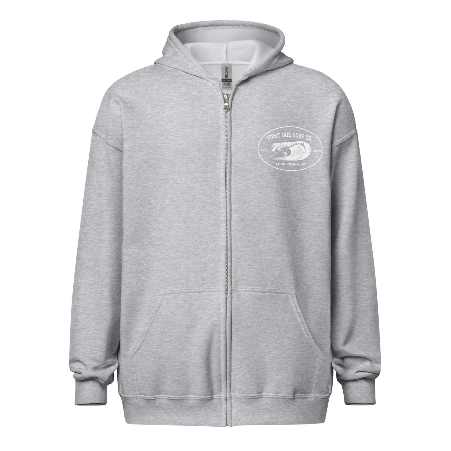 First Due Surf Co. Long Island Zip-Up Hoodie